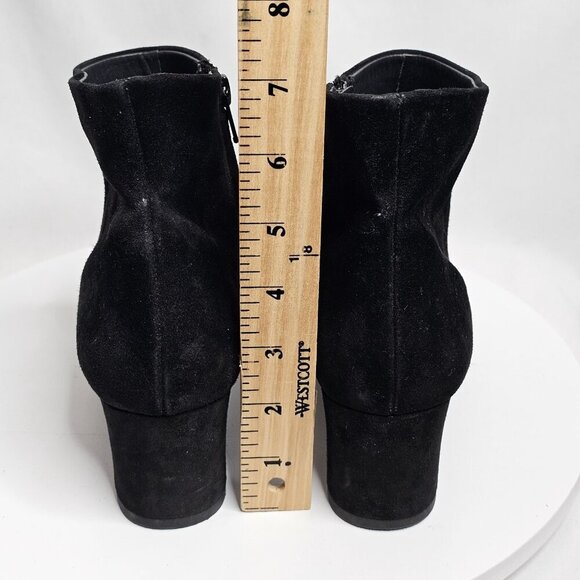 PAUL GREEN Womens 6.5 UK US 9 Black Suede Leather Zip Ankle Booties - Picture 5 of 8